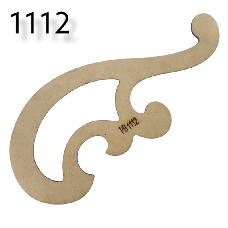 Régua Curva Francesa 1112 Mdf Patchwork Costura Modelista Promoção Dona Shô