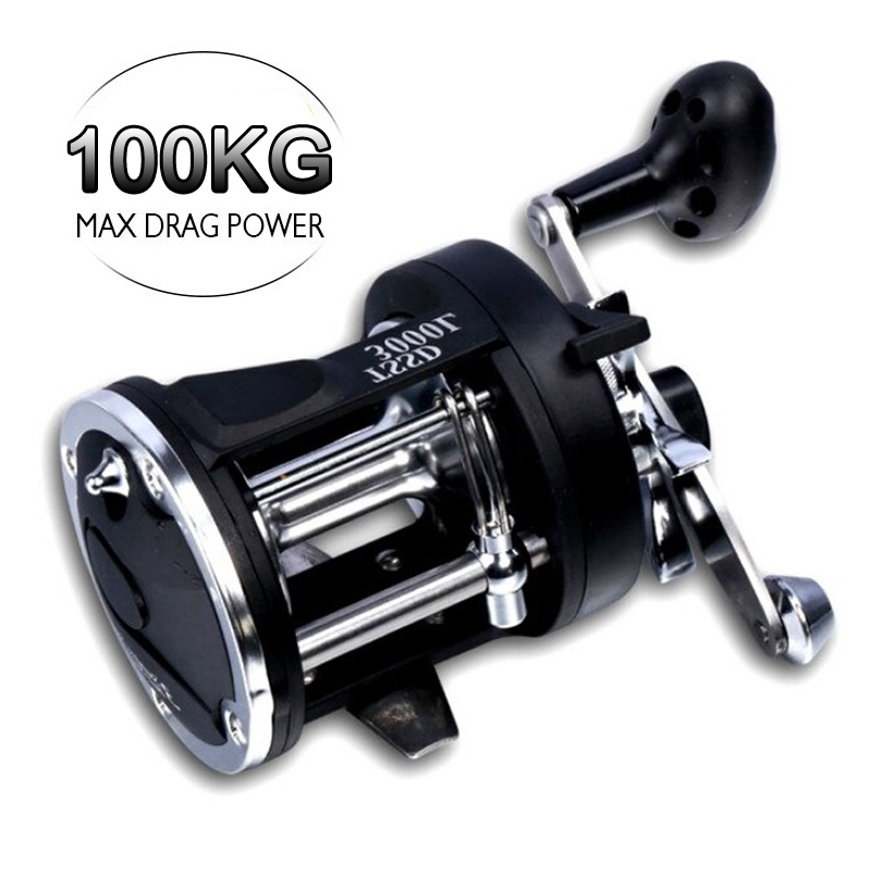 Carretel De Pesca No Mar2000l-4000l/100KGMaximum Força De Metal , Adequado Para Água Do Mar E Doce em Oferta na Shopee