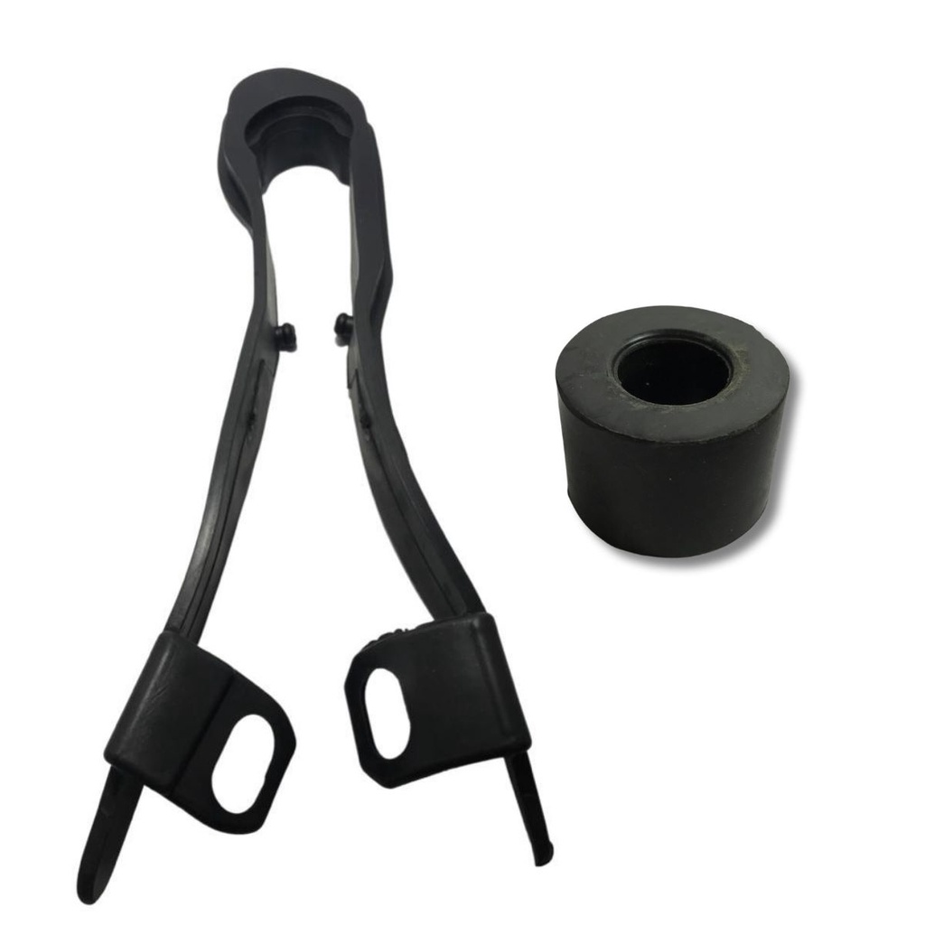 Borracha Guia Transmissão + Rolete Guia Corente NXR BROS 125 150 160 Todos Os Anos