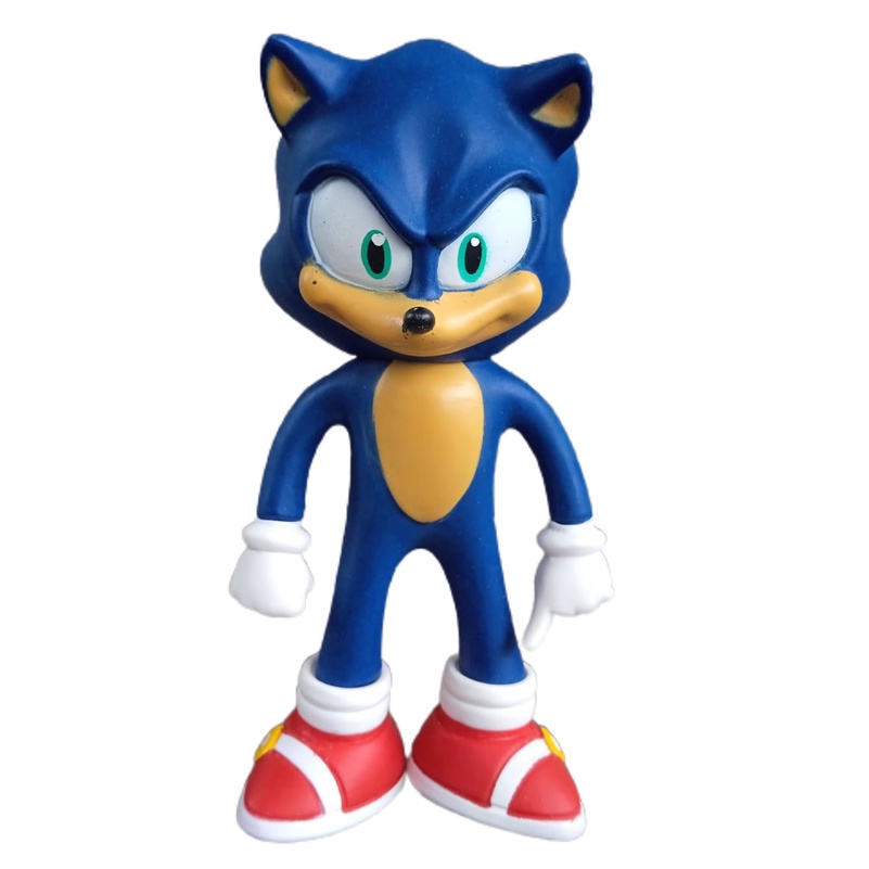 Boneco Sonic Shadow Preto 26cm Articulado Sega Coleção