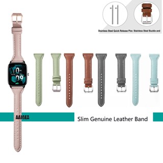 Pulseira Fina De 20mm Couro Genuíno Para Huami Amazfit GTS 4 mini 2 2e 3 GTS2 GTS3/Bip 3 Pro Lite S U Pop