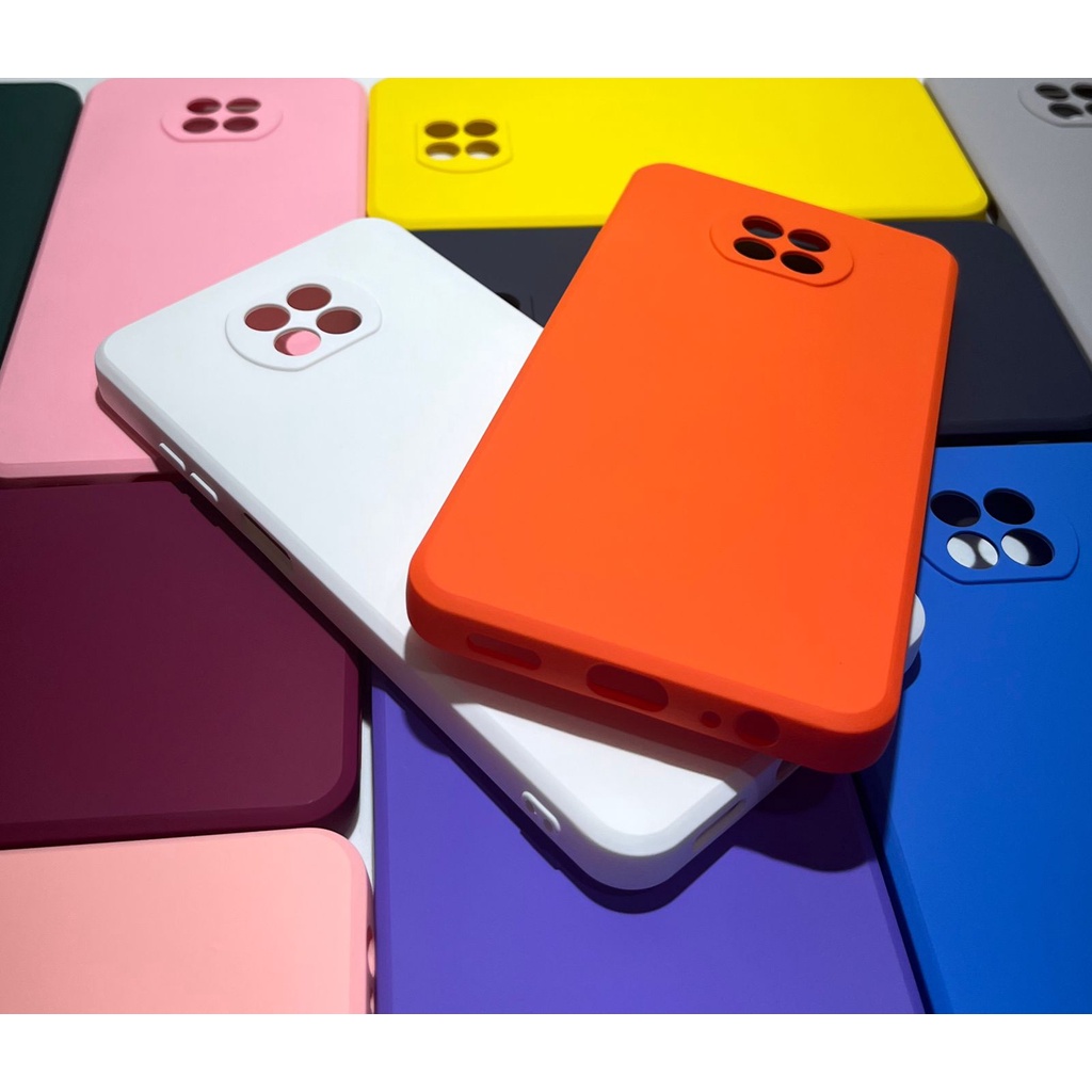 Capa de Celular para Xiaomi Redmi Note 9T Silicone Proteção de Câmera Interior Aveludado Macia TPU