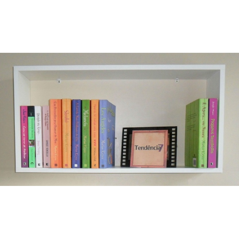 Nicho Grande Profundo 50 x 30 x 20 Livro Coleções Sala Quarto Banheiro Branco Envio Montado em Oferta na Shopee