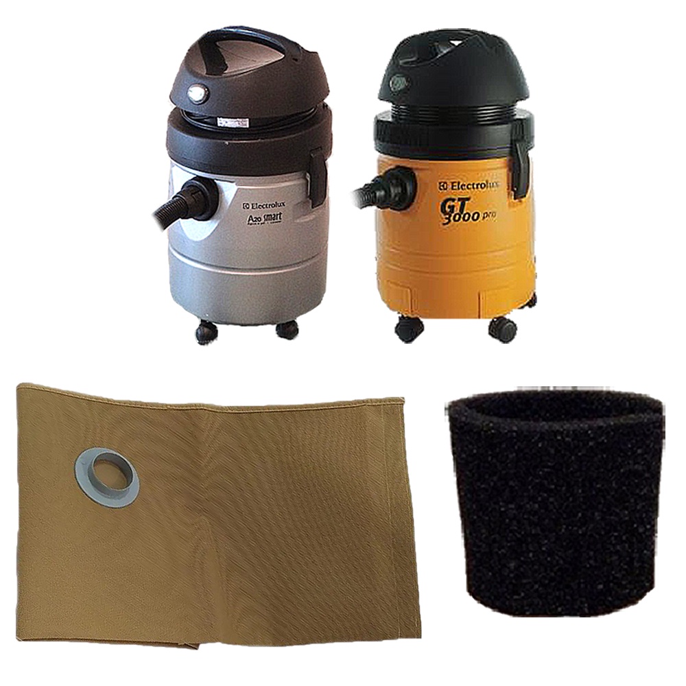 Saco Reutilizável + Filtro Permanente P/ Aspirador de Pó Electrolux A20 Smart / GT3000 PRO