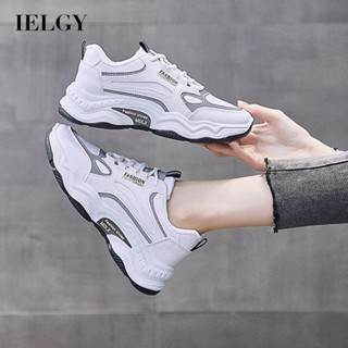 Tênis IELGY Feminino Estilo Coreano Sola Grossa De Corrida
