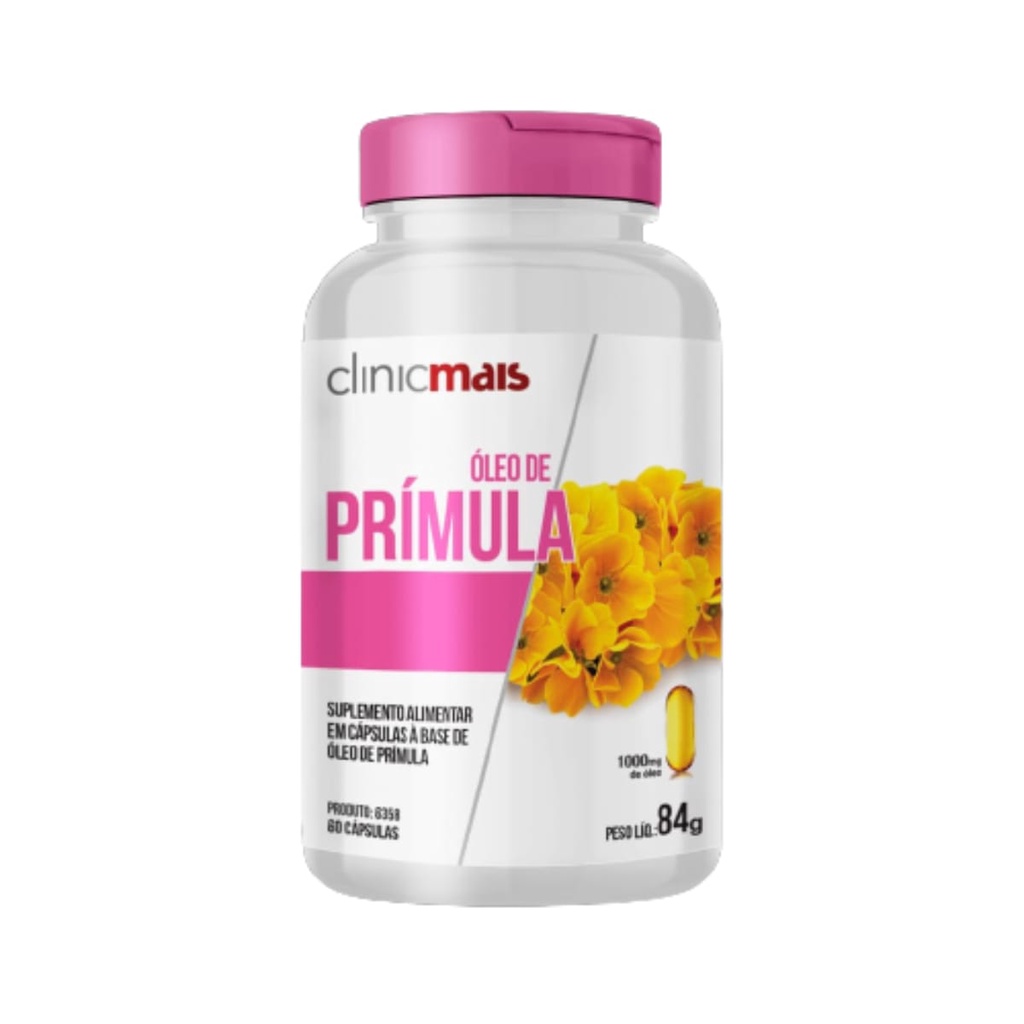 Óleo De Prímula 1000mg Combate Sintomas Tpm Menopausa - 60 Caps Clinicmais