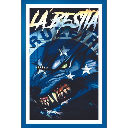 Placa Quadro Decorativo Cruzeiro Mafia Azul Zeiro maior de minas de MDF 6mm (Não empena com tempo) 20x28cm Impressão Direta 55