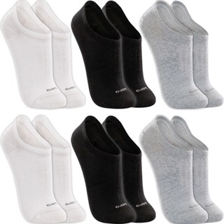 Kit 6 Pares Meias Lupo Original Sapatilha Algodão Masculino Feminina Cano Curto Baixo Soquete Academia