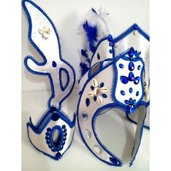 Paramenta de Ogum Branco e Azul