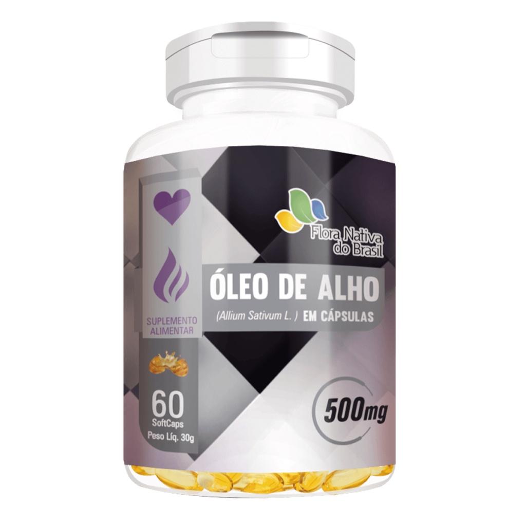 Óleo de Alho 90 Capsulas 250mg - Flora Nativa do Brasil