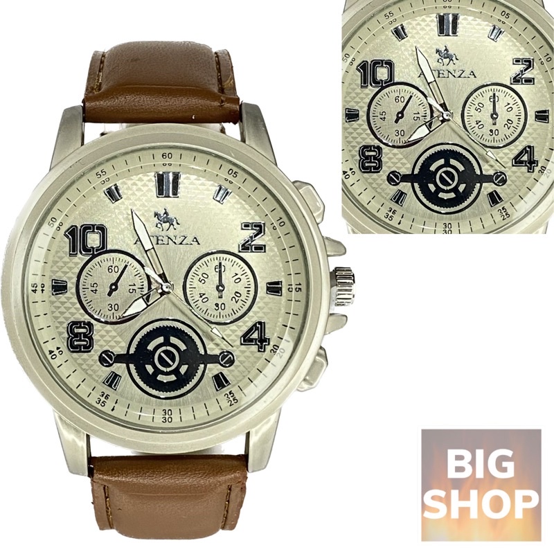 (Artilharia 618) Relógio de Pulso Pulseira de Couro Relógio Masculino Casual