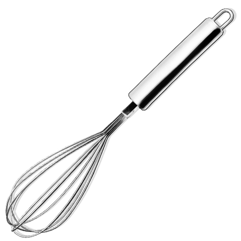Batedor Ovos Bolo Aço Inoxidável Fouet Fuê 28 Cm Inox Clara
