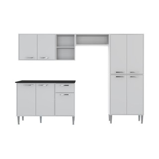 Cozinha Completa Compacta Xangai Plus Multimóveis Branco