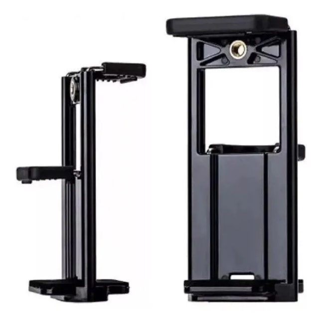 Suporte Tablet Celular iPad iPhone P/ Tripé 2 In 1 Rosca 1/4