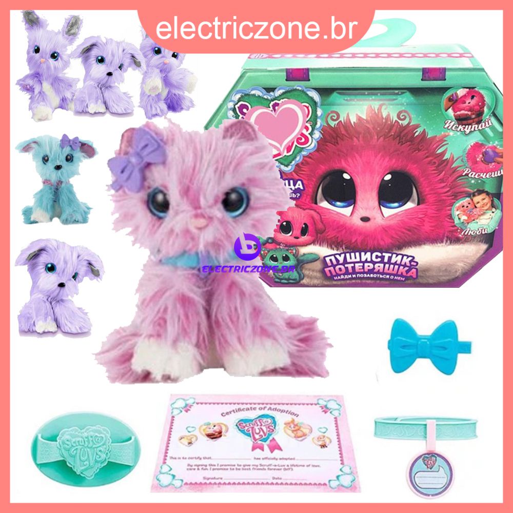 Pelúcia Surpresa - Scruff a Luvs - Adotados - Mamãe e Bebê - Fun