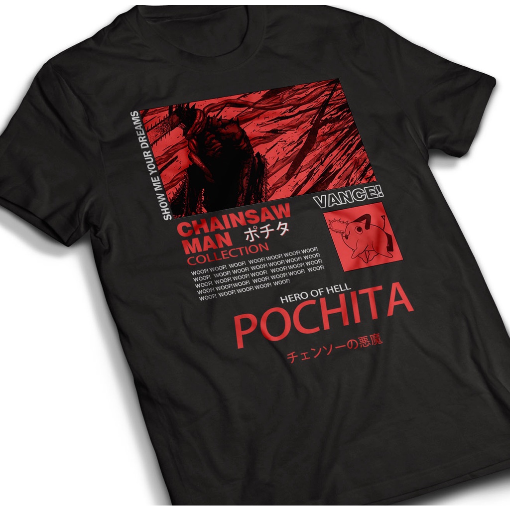 Camiseta Chainsaw Man Pochita Anime Unissex