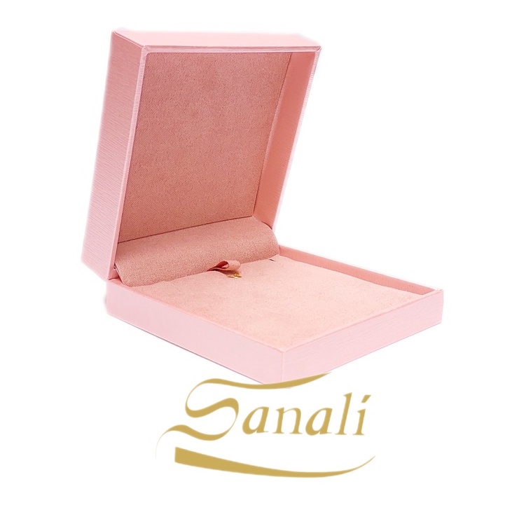 Caixinha Estojo Revestida Courino Suede Linha Luxo Para Conjunto Brincos Corrente Colar e Pingente (RV6)