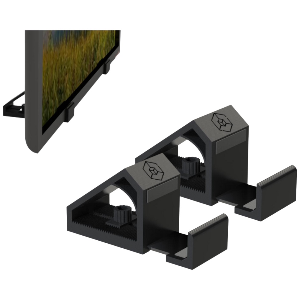 Suporte De Mesa Para Monitor Tv Ajustável Antideslizante