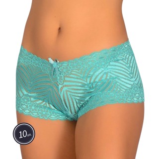 Promoção Kit 10 Calcinha Calesson Calcinha Renda Shortinho Box Moda Íntima Feminina Caleçon Para Revenda 311
