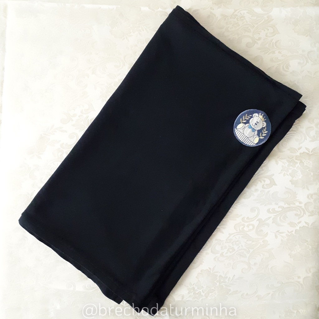 Wrap (Sling) de malha de algodão - preto