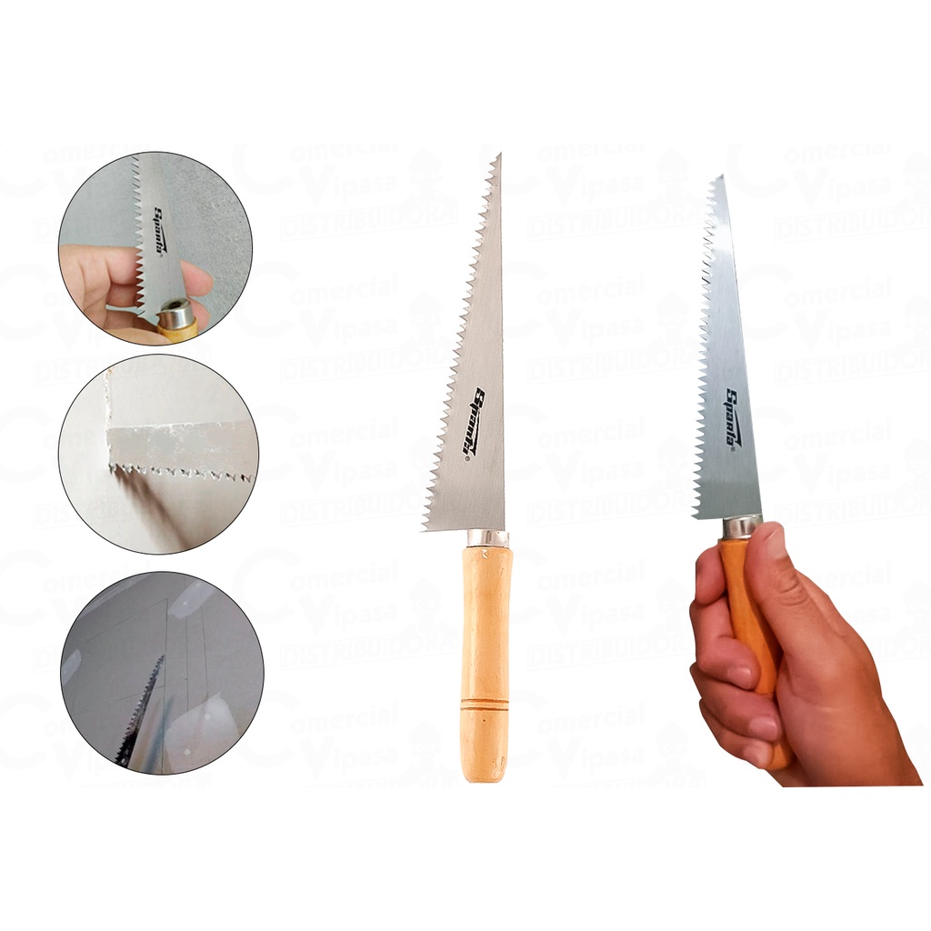 Serrote Para Drywall, 7 180mm Cabo De Madeira Sparta em Oferta na Shopee