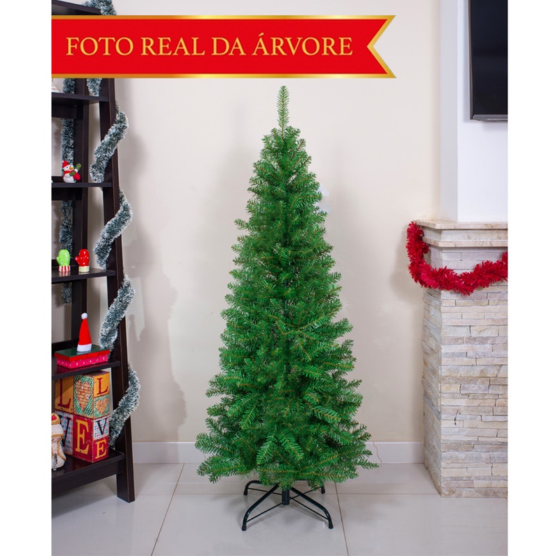 Árvore de Natal Slim 150cm - 420 galhos | Shopee Brasil