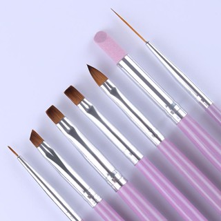 3/5/7 Pcs Conjunto De Pincel De Desenho De Arte De Unhas Pincéis Caneta Manicure