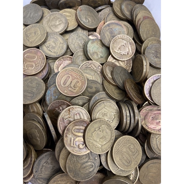 Moeda amarela de 50 Centavos para a Fabricação de Alianças 21 mm UTG (1 Moeda)