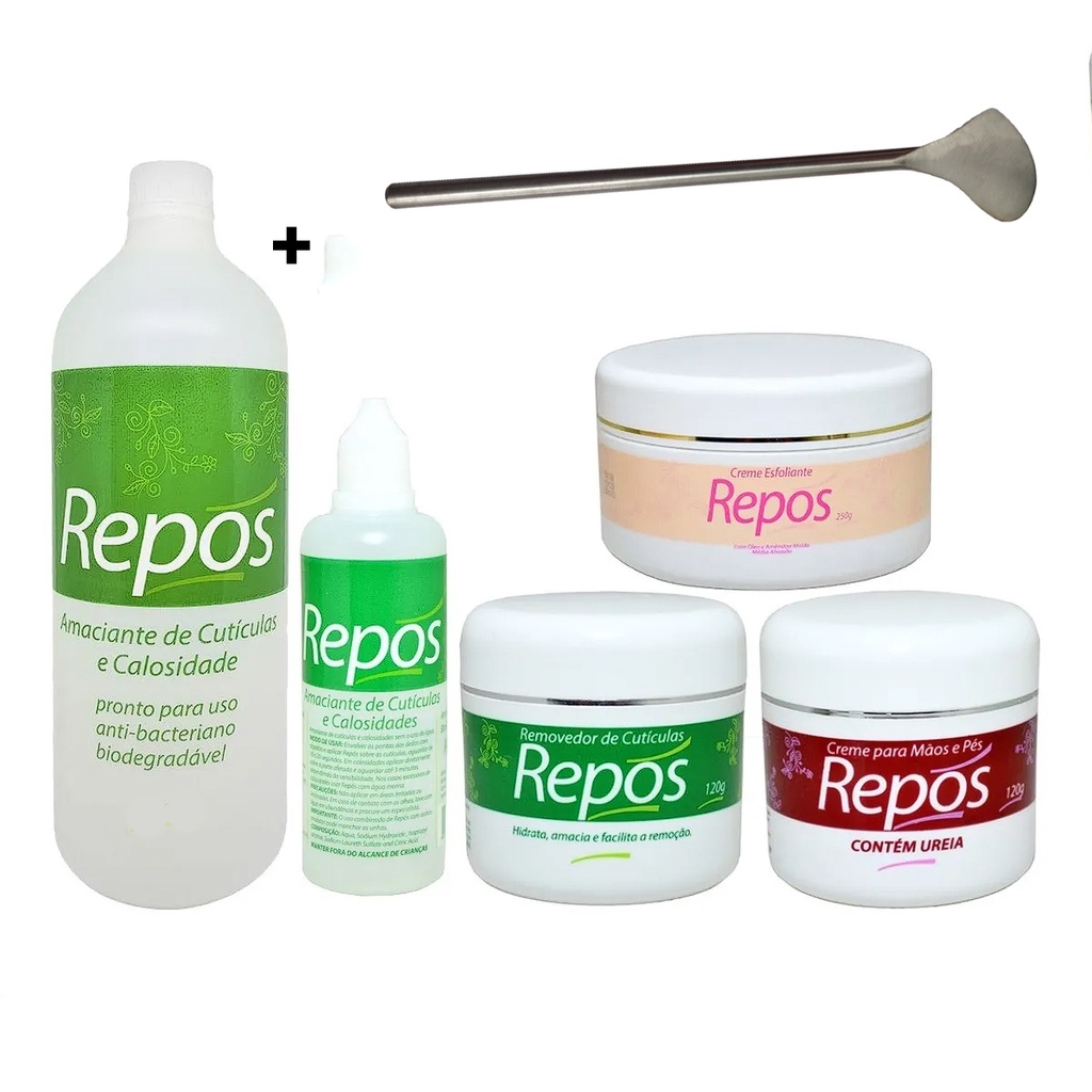 Repos Amaciante 1,1L/120 + Removedor + Ureia120 + Esfoliante