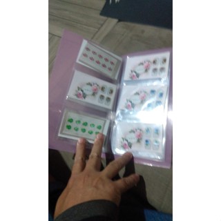 Folhas (Refil) para Mini Pasta para adesivos de unhas