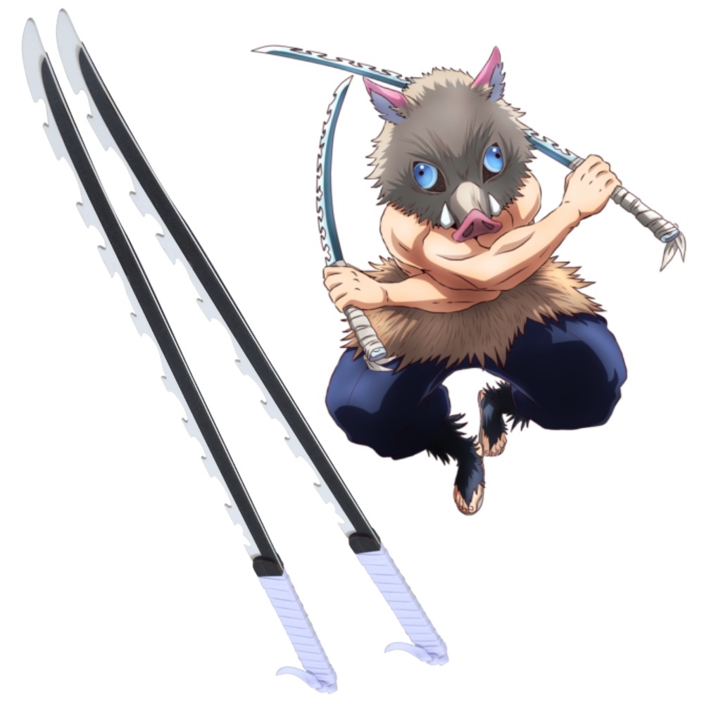 Kit Espada Inosuke Demon Slayer Katana Kimetsu No Yaiba