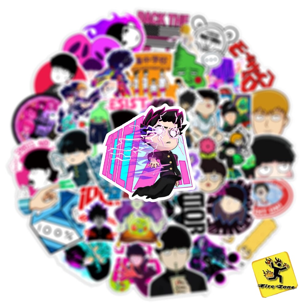 60 pcs MOB PSYCHO  Stickers/figurinhas Adesivo + (CUPOM DE FRETE GRATIS)