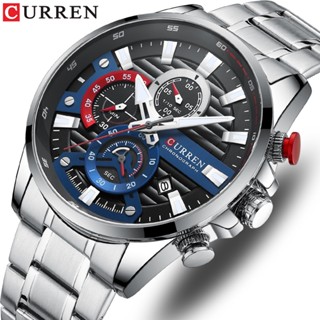 Relógio Masculino Original CURREN De Quartzo De Aço Inoxidável À Prova D