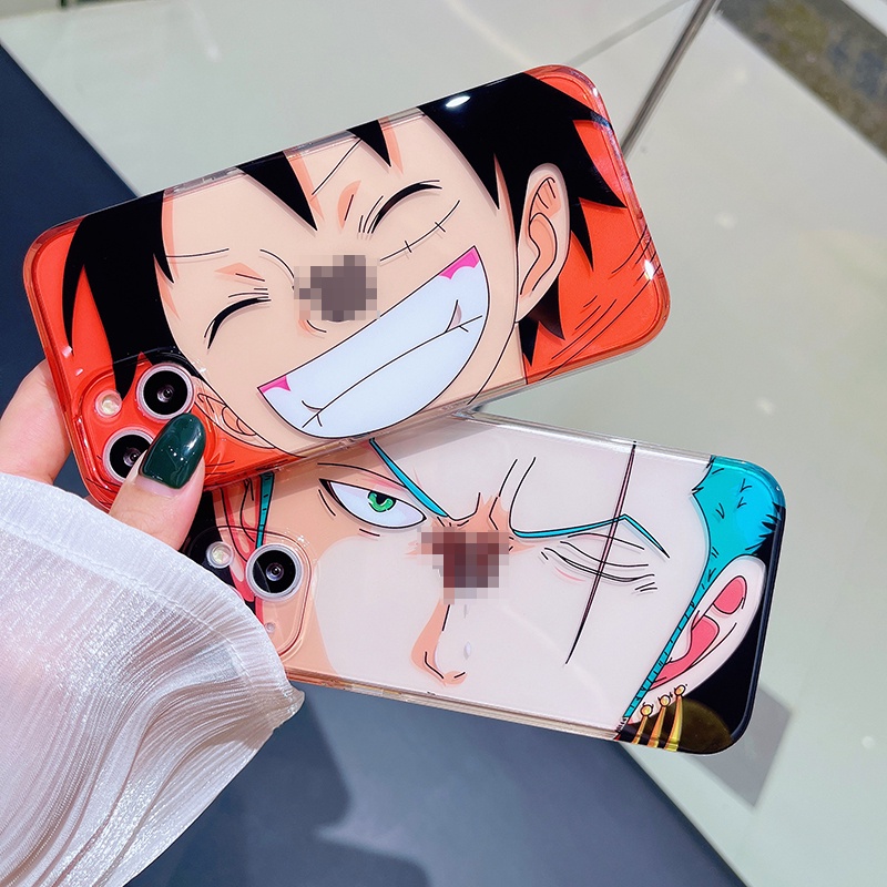 Capa Anime One Piece Luffy Zoro para iPhone 11 Pro Max 12 Pro Max