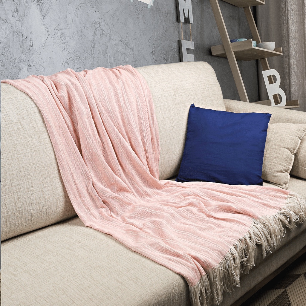 Manta Para Sofa Xale Peseira Artesanal 100 Algodão Escorrega o Preço
