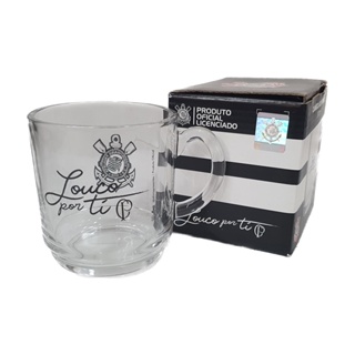 Caneca de Vidro Corinthians 300 mL Para Corinthiano Oficial em Oferta na Shopee