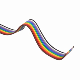 Rolo 3 metros Flat Colorido 12 Vias Passo 1,27mm 26AWG em Oferta na Shopee