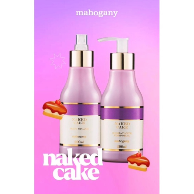 Kit Naked Cake Hidratante Ml Body Splash Ml Mahogany Shopee Brasil