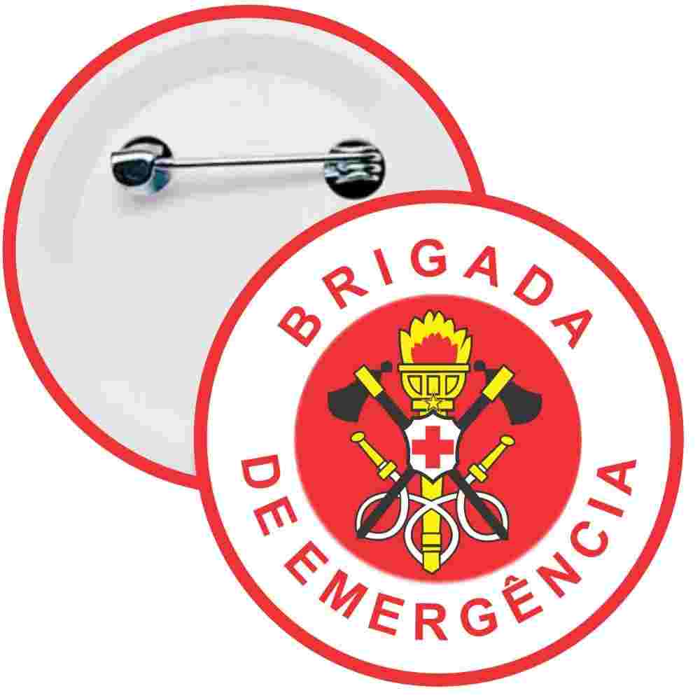 BOTTONS BOTON  BRIGADA DE EMERGÊNCIA 4,5CM
