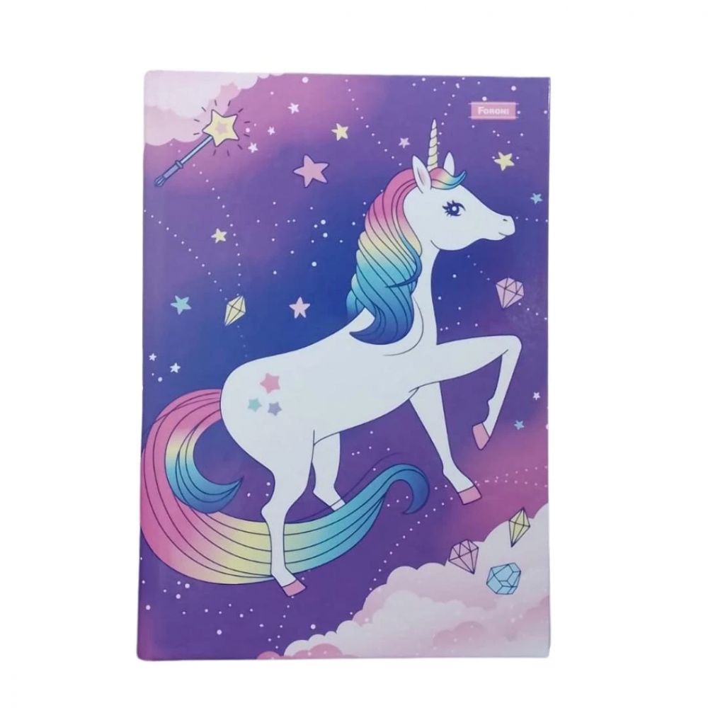 Caderno Brochura Pequeno 14 Unicornio Capa Dura 80 Folhas Shopee Brasil 4255