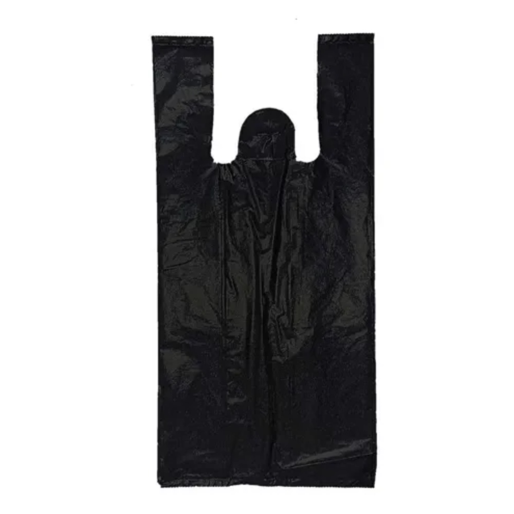 1KG Sacolas Plásticas Reciclada Reforçada Preta 80x100