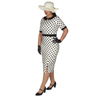 Vestido De Bolinha Anos 60 ou 70 Vermelho Festa Retrô Vintage Traje Para Baile Fantasia Midi Bolas Poá Evangélico P16V em Oferta na Shopee