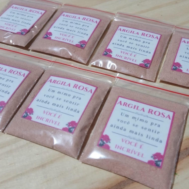10 Mini Argilas Rosa - Mimo para clientes - Lembrancinha