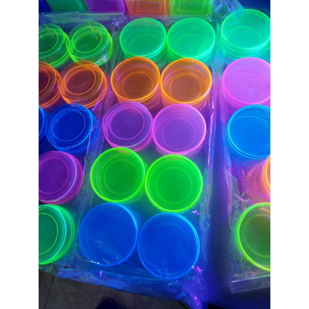 10 Latinha Neon Colorida Para Lembrancinha Aniversario 5cm