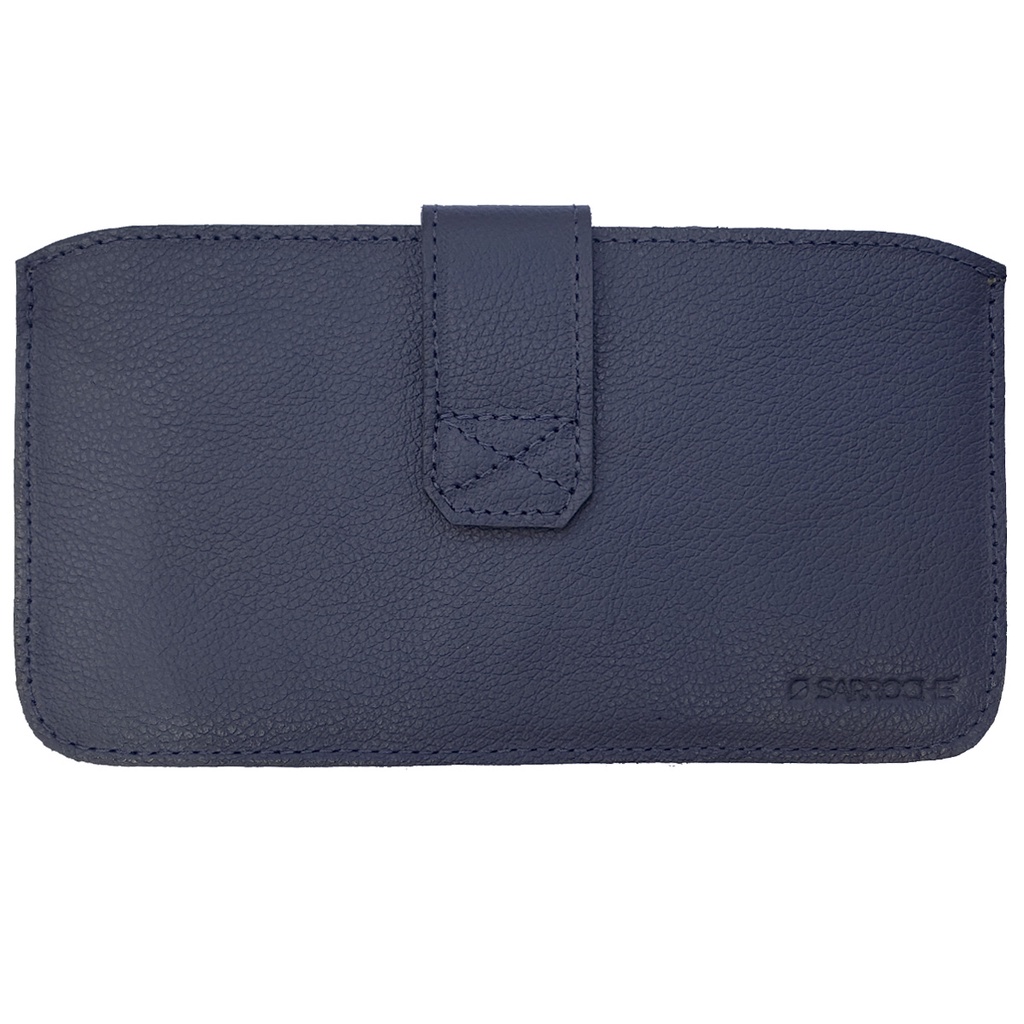 Case Capa Capinha Sob Medida para Celular Smartphone em Couro Legítimo com Alça para Cinto e Fecho
