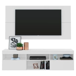 Rack com Painel para TV até 65" Multimóveis Flórida FG3059 Branco
