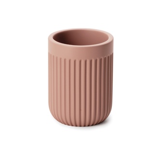 Copo Porta Escova De Dentes Maquiagem Multiuso Decoração Lavabo Em Cimento Rosa Mart em Oferta na Shopee