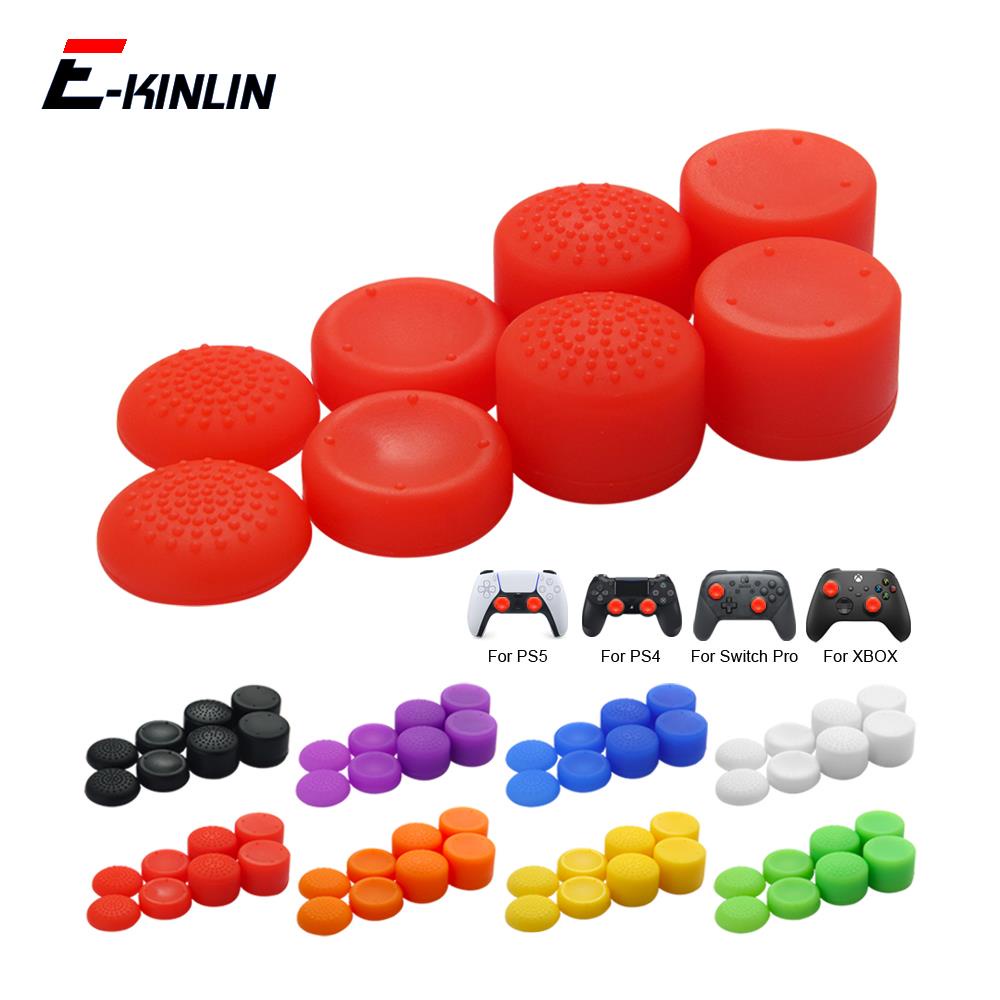 8pcs Tampa Do Joystick Controlador Extra Alto Para Sony Playstation 5 4 PS5 PS4 Nintendo Switch Pro