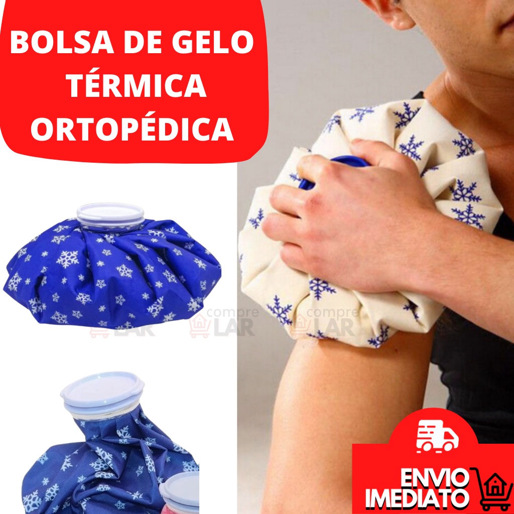 Bolsa De Gelo Termica Ortopedica Impermeável Flexivel Compressa Grande cm Aplicação De Gelo