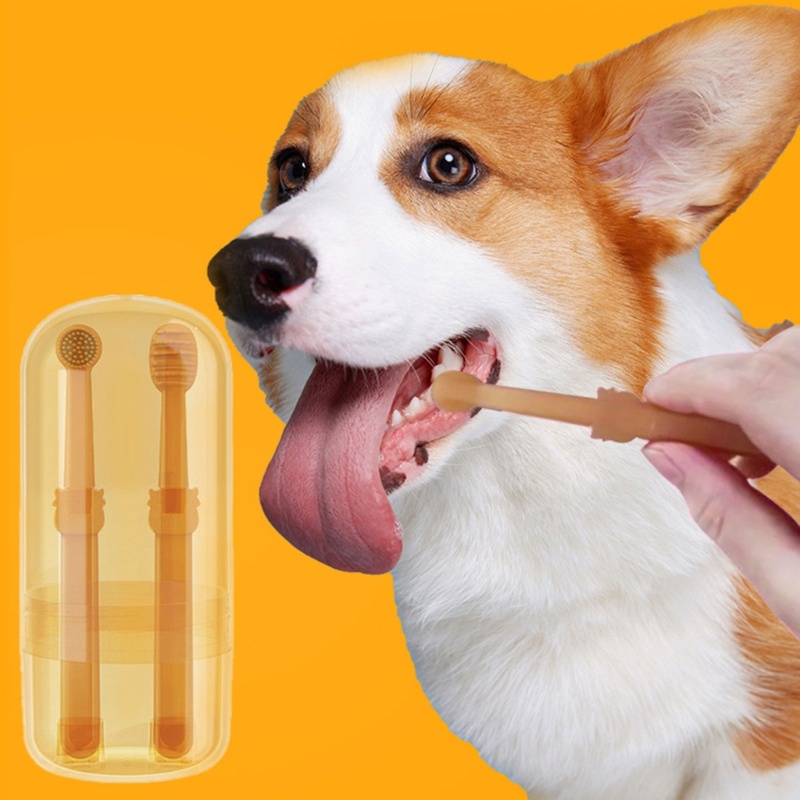 Escova De Dentes Cilíndrica KOOL Para Cães E Gatos Cuidados Dentários 360 Graus